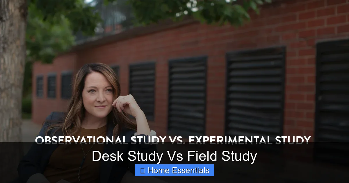 Desk Study Vs Field Study