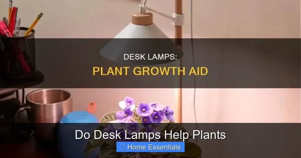 Do Desk Lamps Help Plants