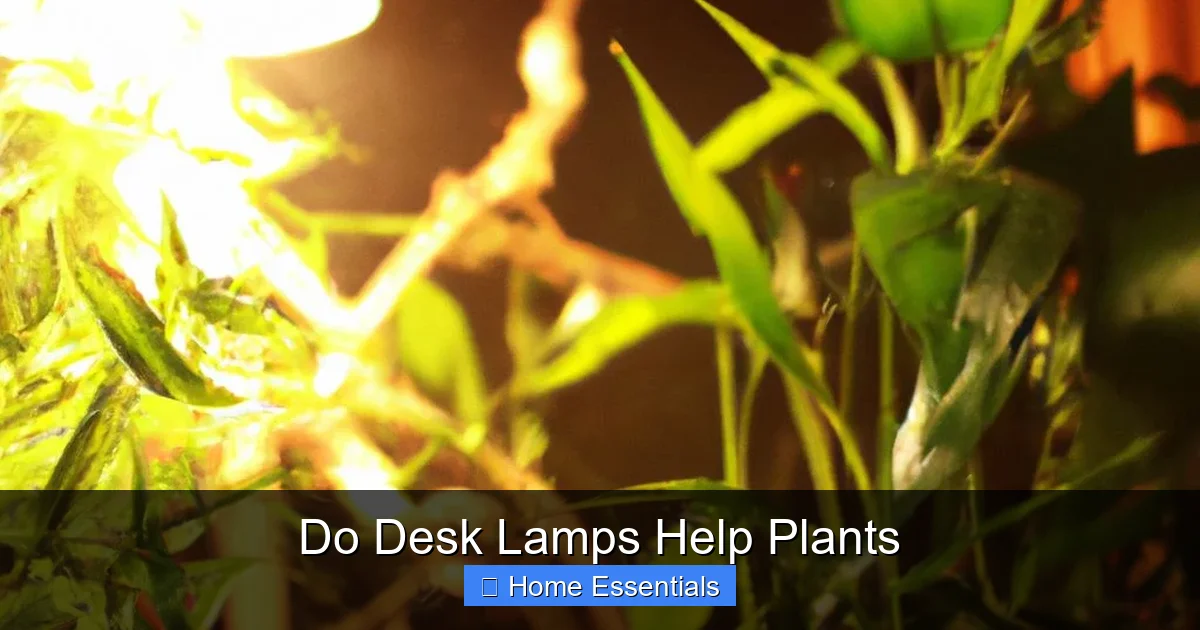 Do Desk Lamps Help Plants