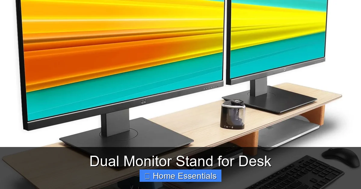 Dual Monitor Stand for Desk