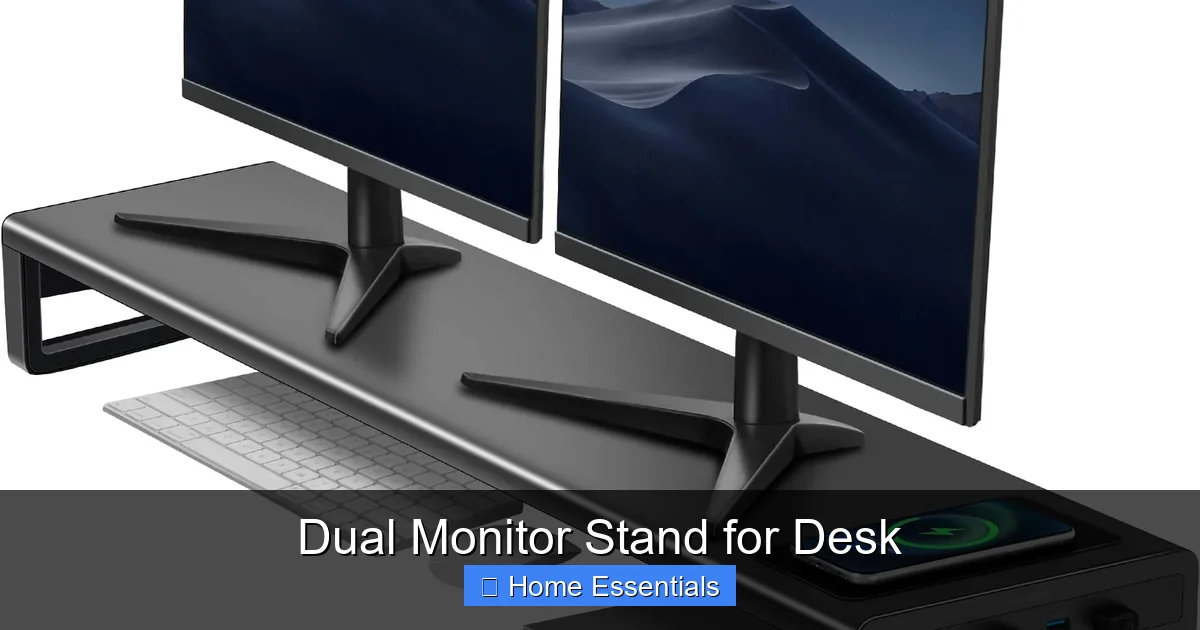 Dual Monitor Stand for Desk