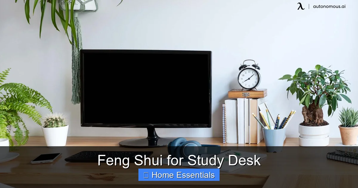 Feng Shui for Study Desk