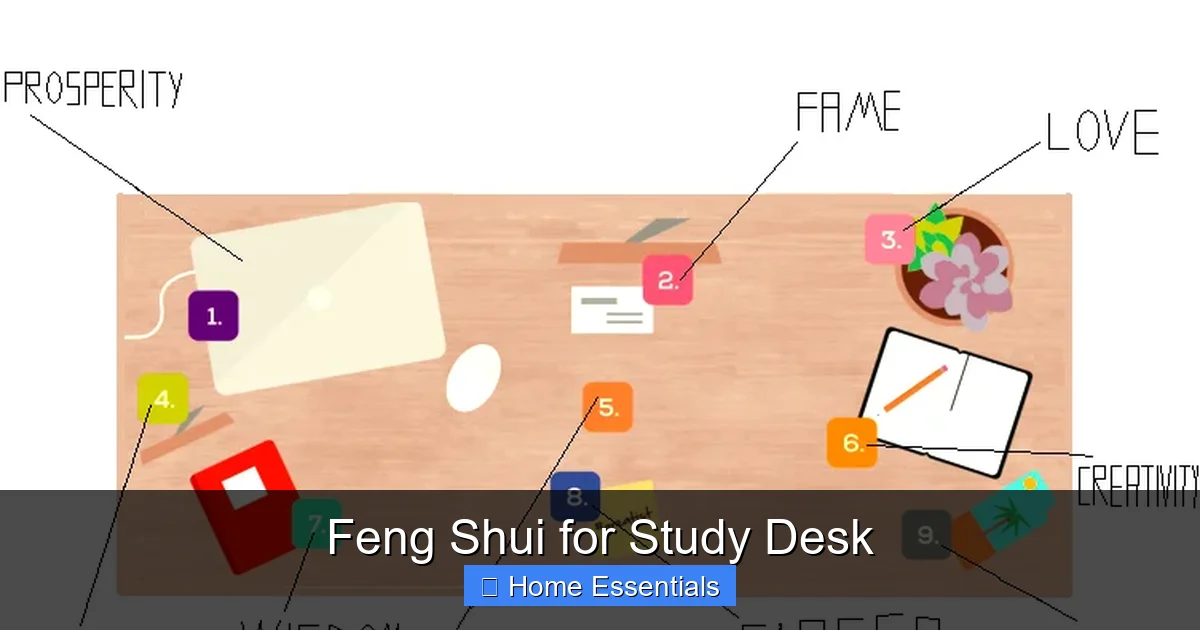 Feng Shui for Study Desk