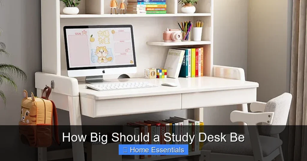 How Big Should a Study Desk Be