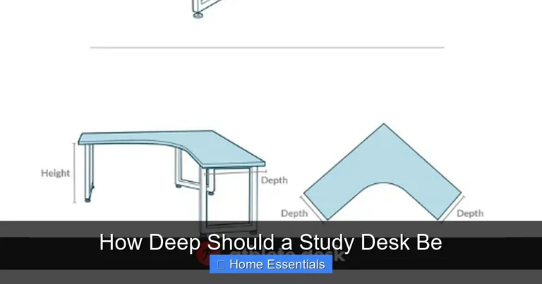 How Deep Should a Study Desk Be