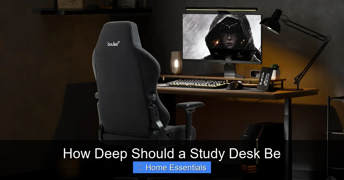 How Deep Should a Study Desk Be