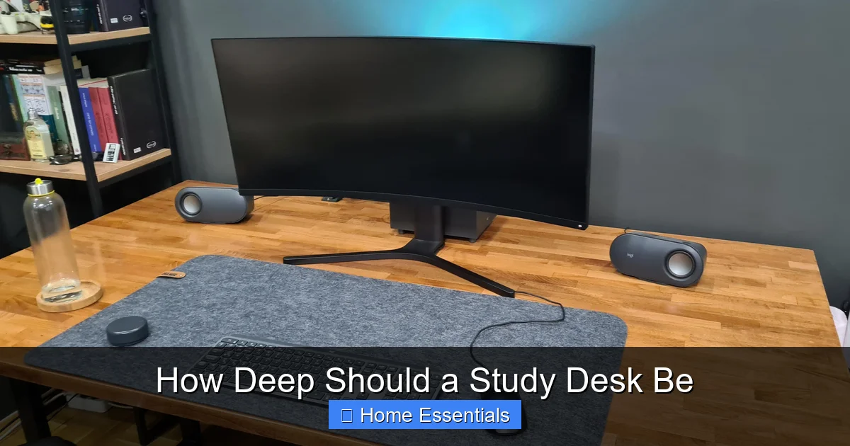 How Deep Should a Study Desk Be