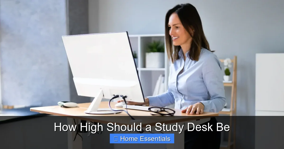 How High Should a Study Desk Be