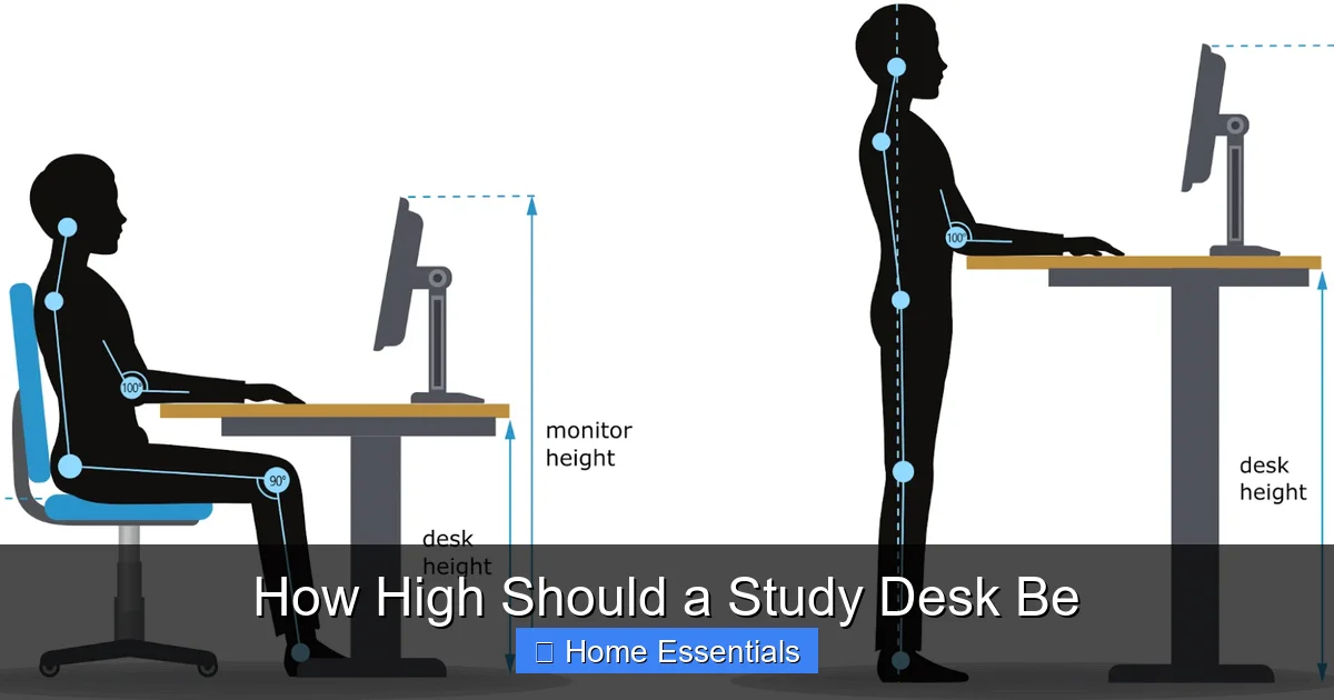 How High Should a Study Desk Be