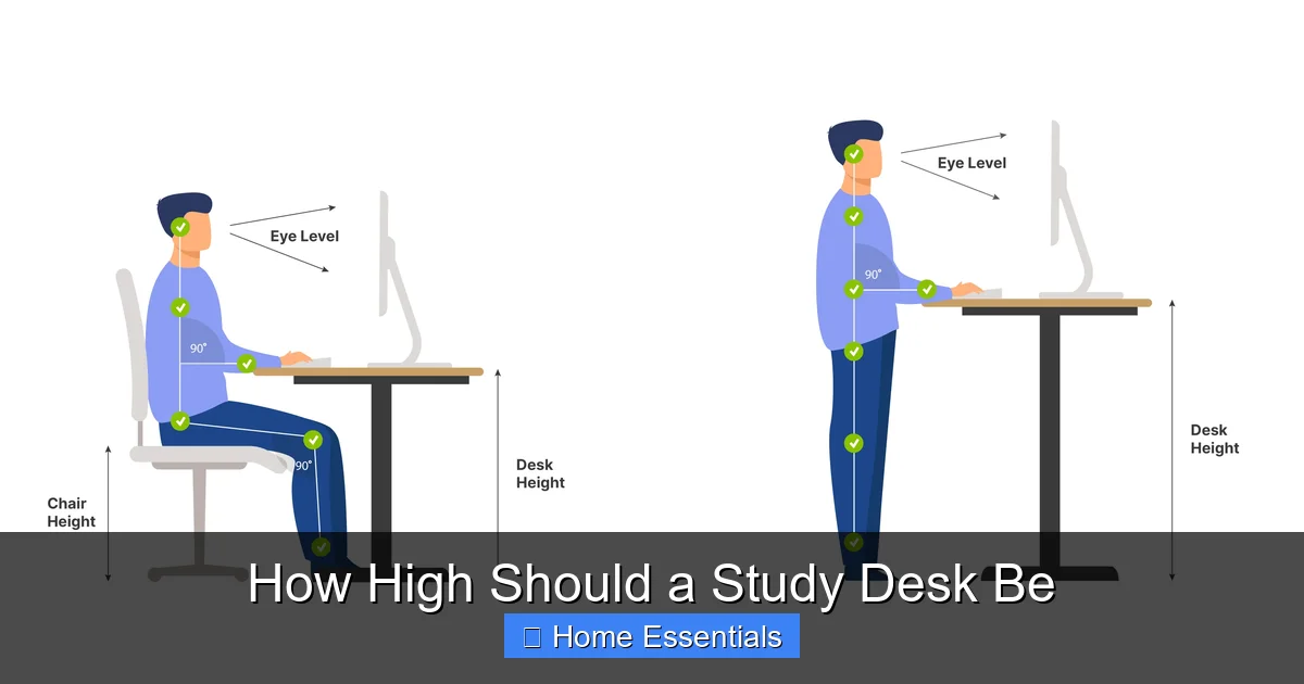 How High Should a Study Desk Be