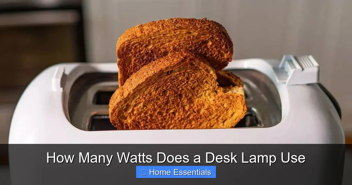 How Many Watts Does a Desk Lamp Use