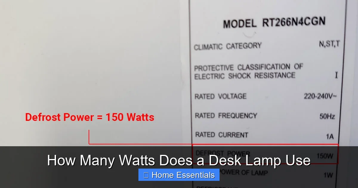 How Many Watts Does a Desk Lamp Use