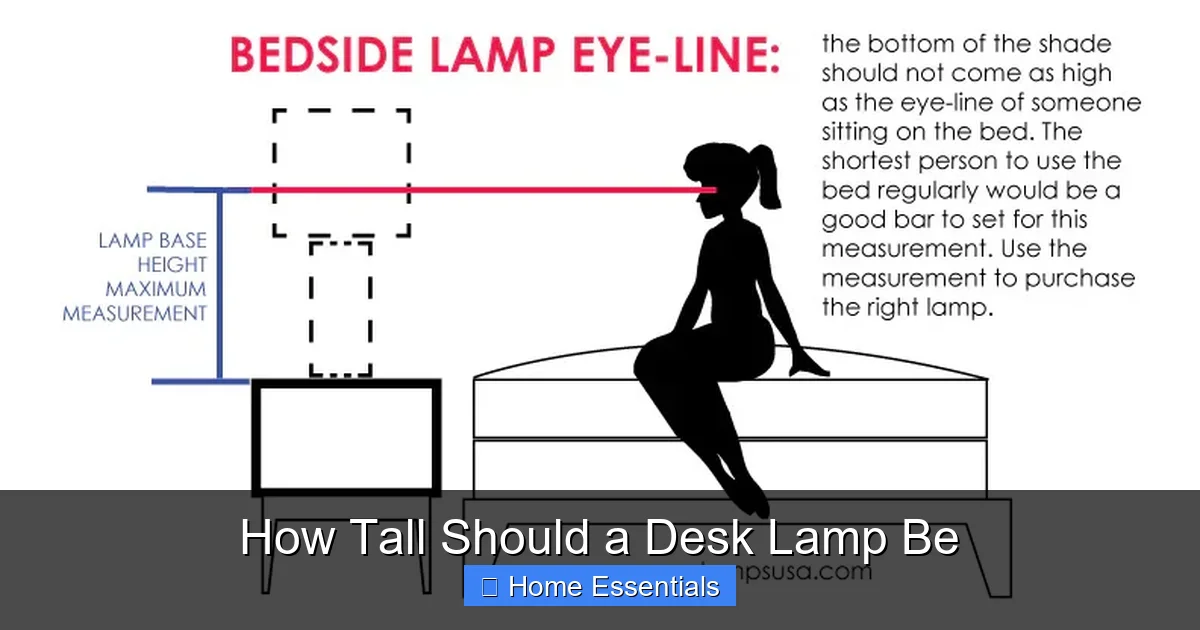 How Tall Should a Desk Lamp Be