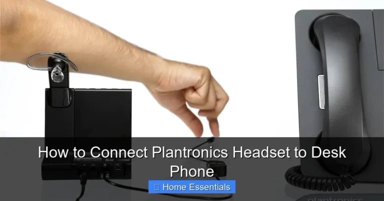 How to Connect Plantronics Headset to Desk Phone