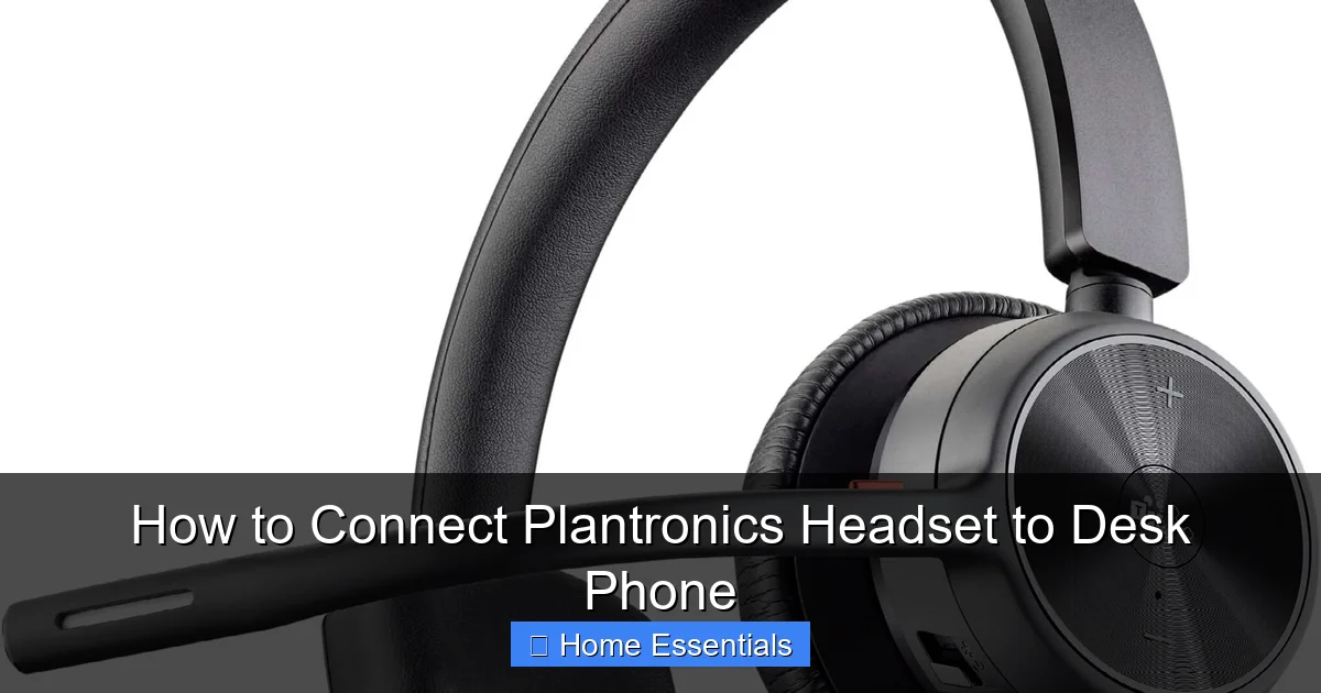 How to Connect Plantronics Headset to Desk Phone