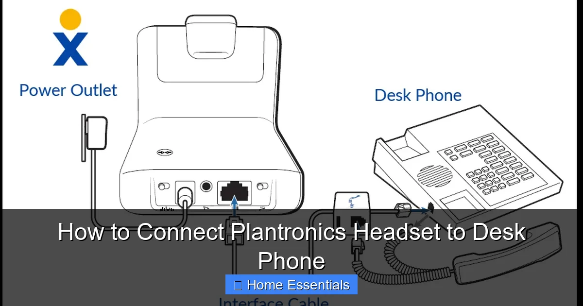 How to Connect Plantronics Headset to Desk Phone