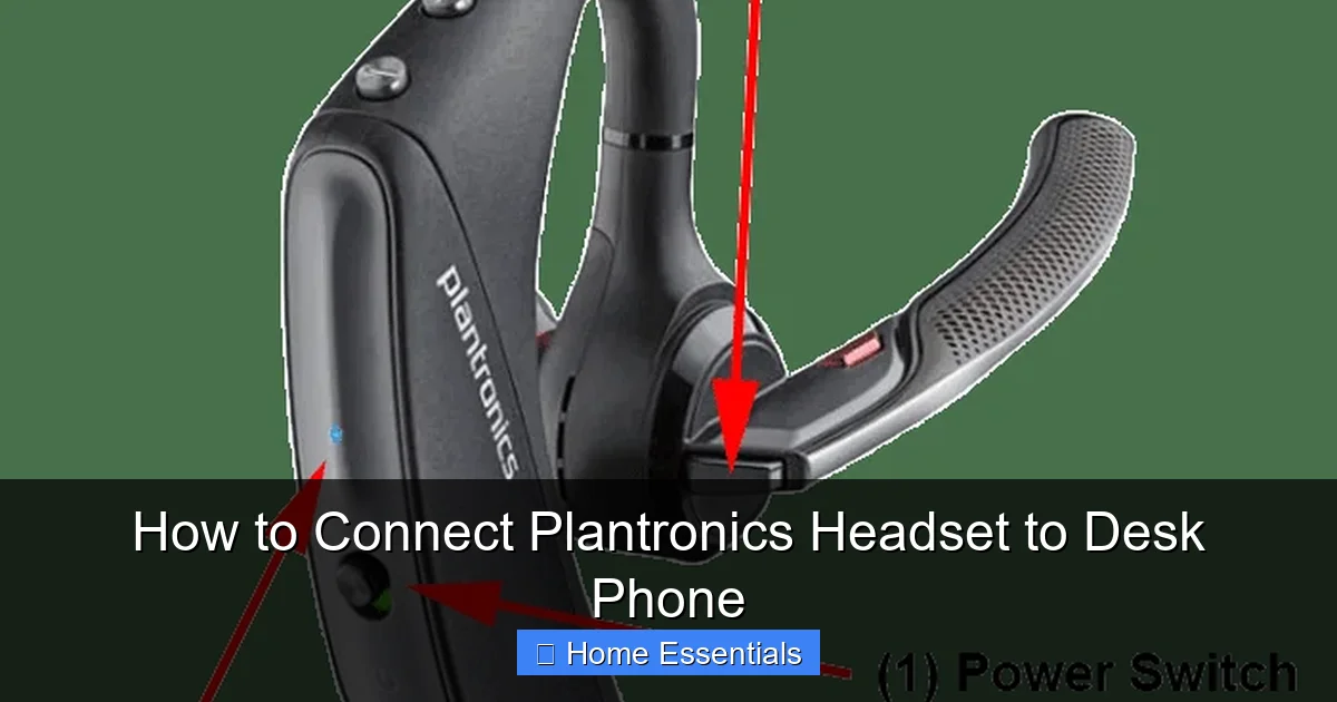 How to Connect Plantronics Headset to Desk Phone