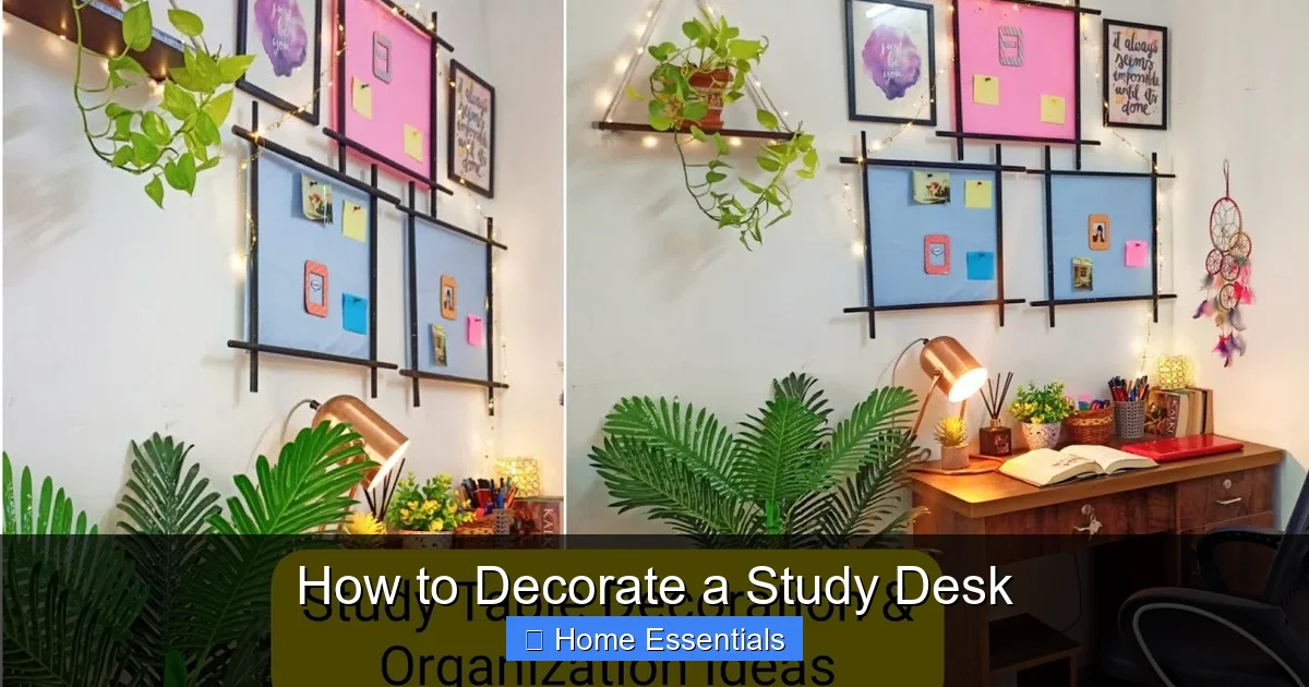 How to Decorate a Study Desk