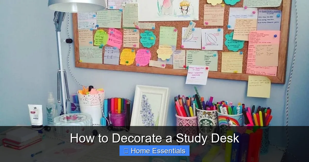 How to Decorate a Study Desk