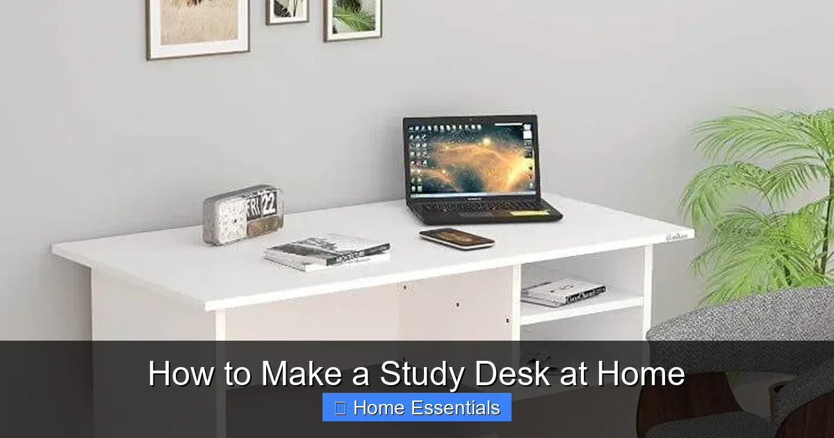 How to Make a Study Desk at Home