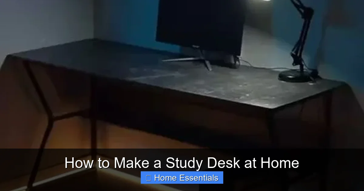 How to Make a Study Desk at Home