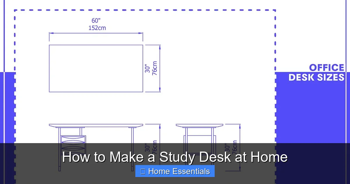 How to Make a Study Desk at Home