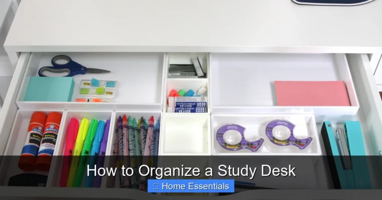 How to Organize a Study Desk