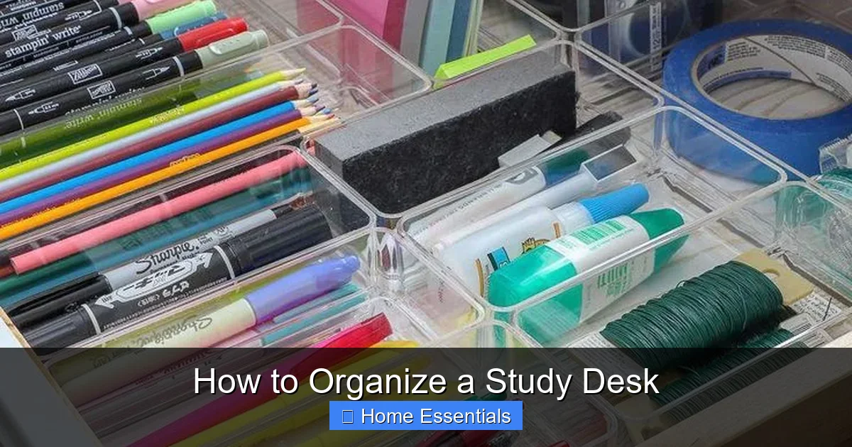 How to Organize a Study Desk