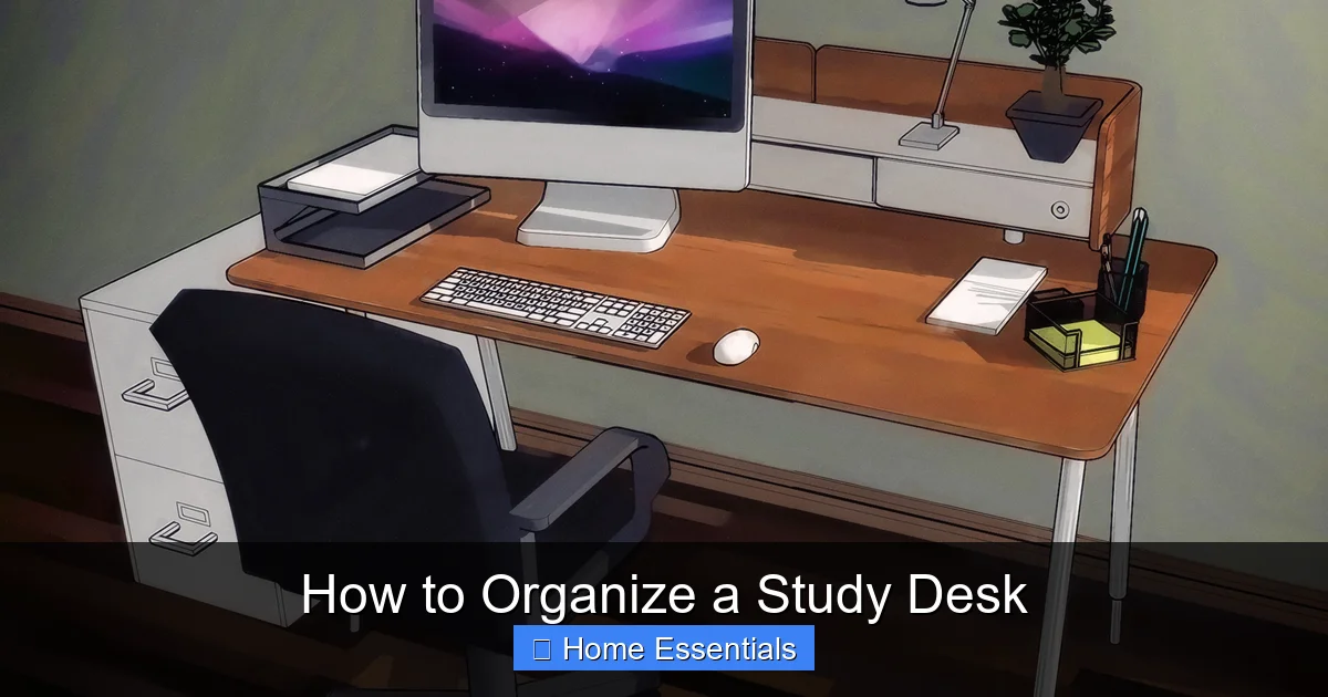 How to Organize a Study Desk