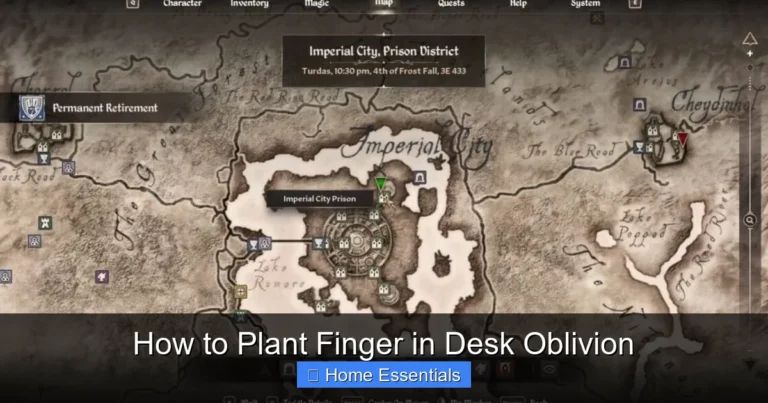 How to Plant Finger in Desk Oblivion