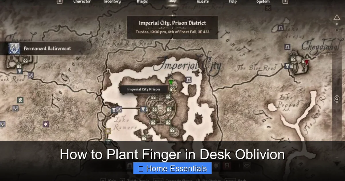 How to Plant Finger in Desk Oblivion