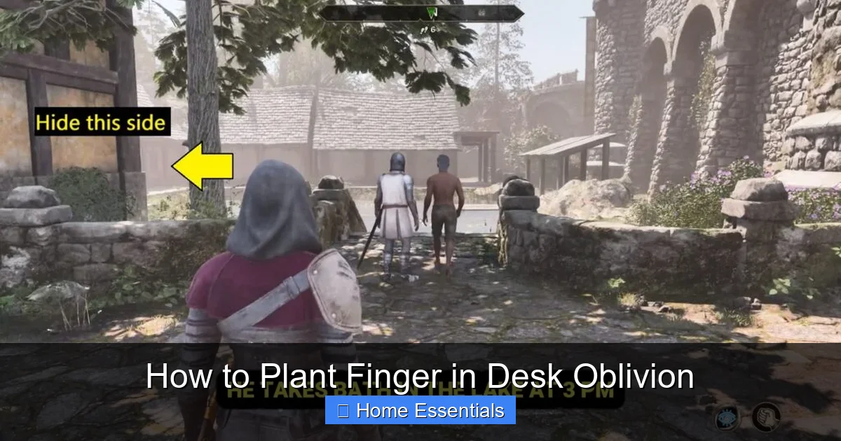 How to Plant Finger in Desk Oblivion