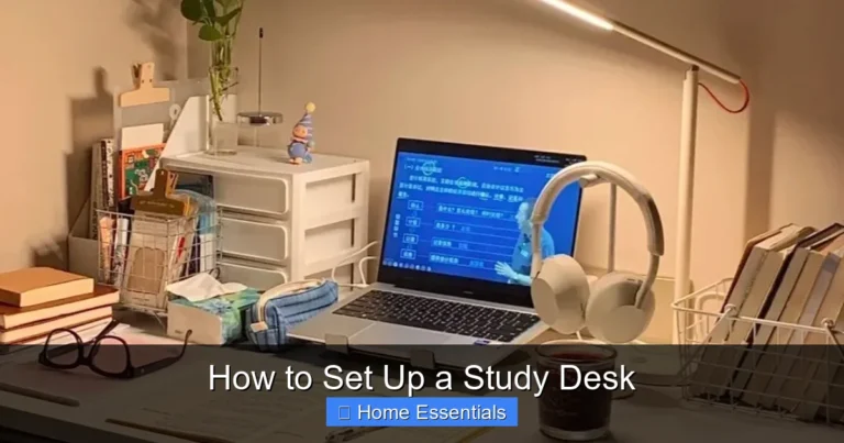 How to Set Up a Study Desk