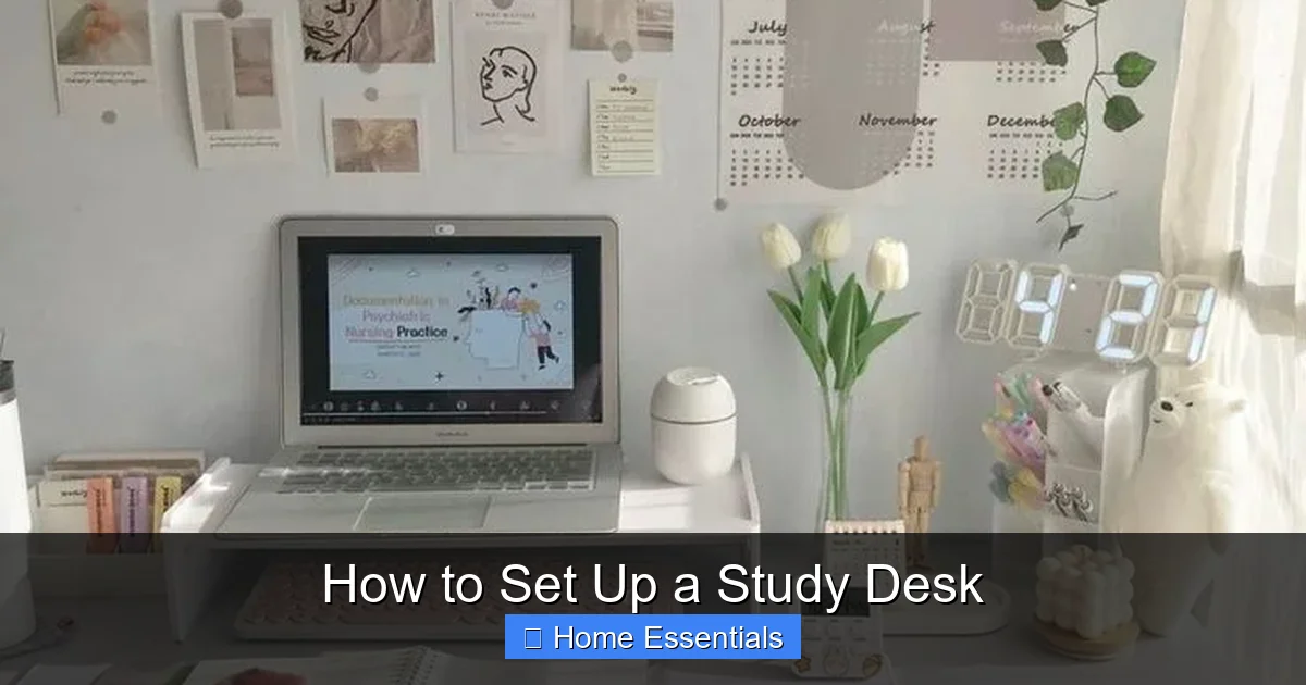 How to Set Up a Study Desk