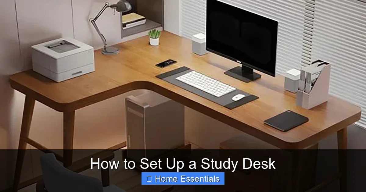 How to Set Up a Study Desk
