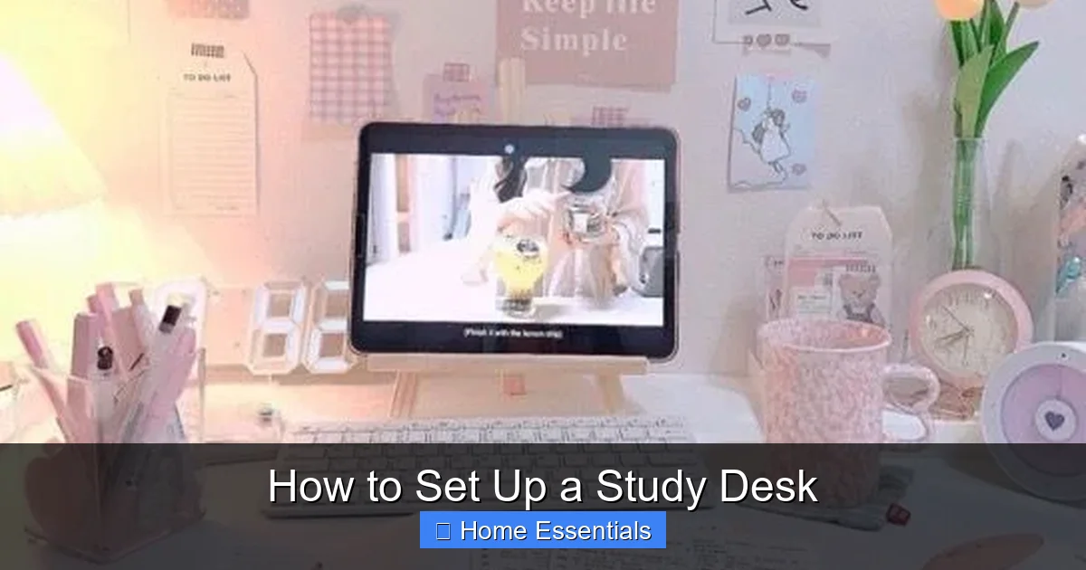 How to Set Up a Study Desk