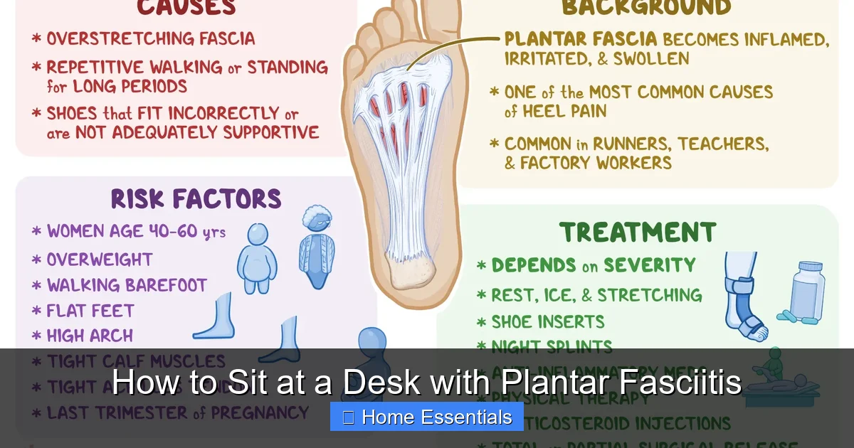 How to Sit at a Desk with Plantar Fasciitis