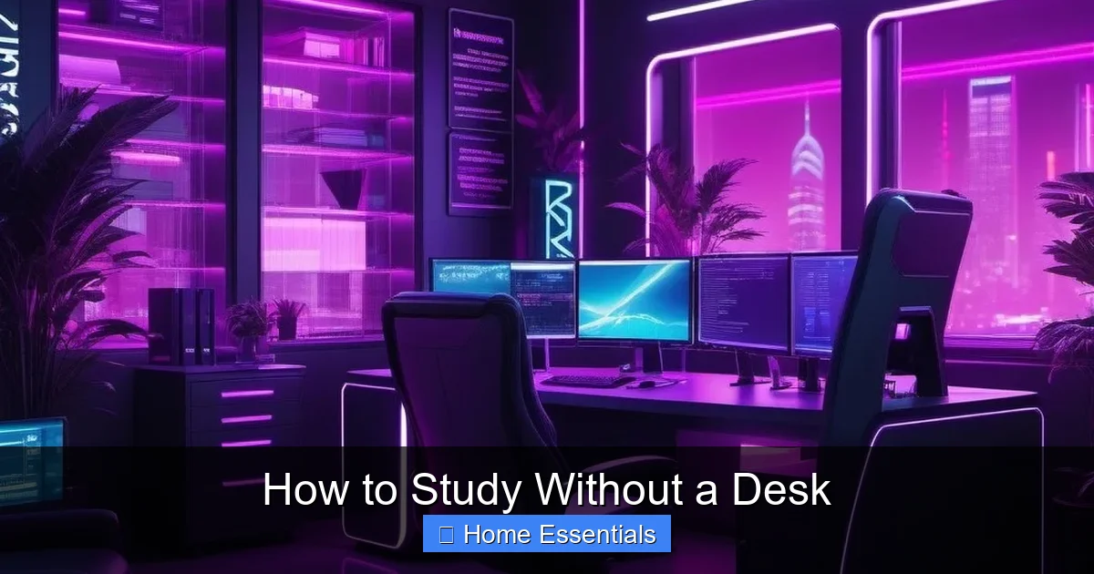 How to Study Without a Desk