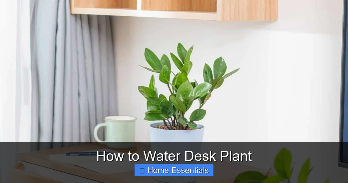 How to Water Desk Plant