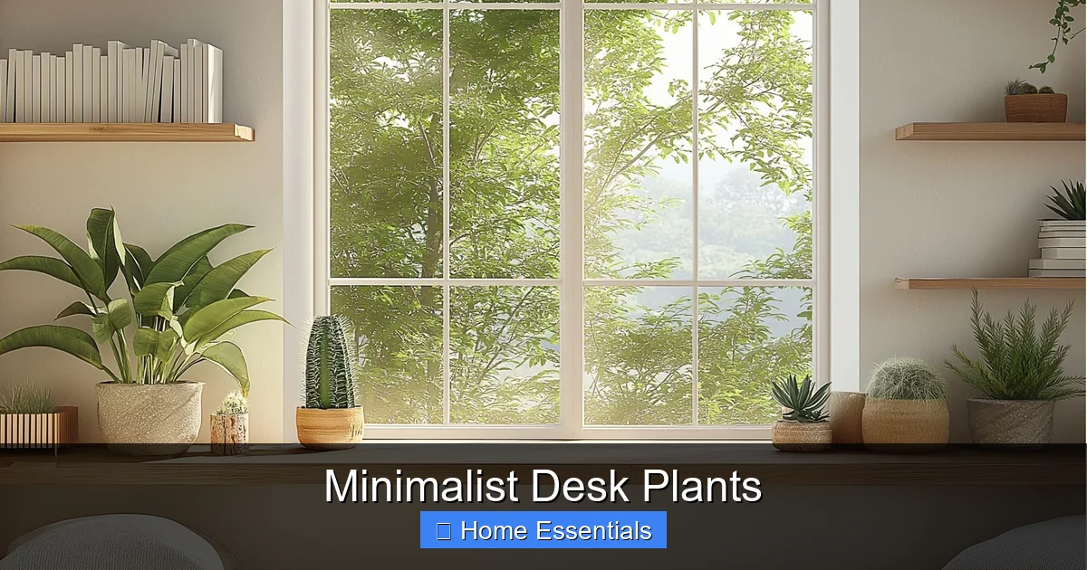 Minimalist Desk Plants