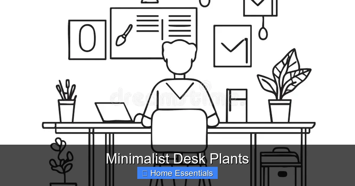 Minimalist Desk Plants