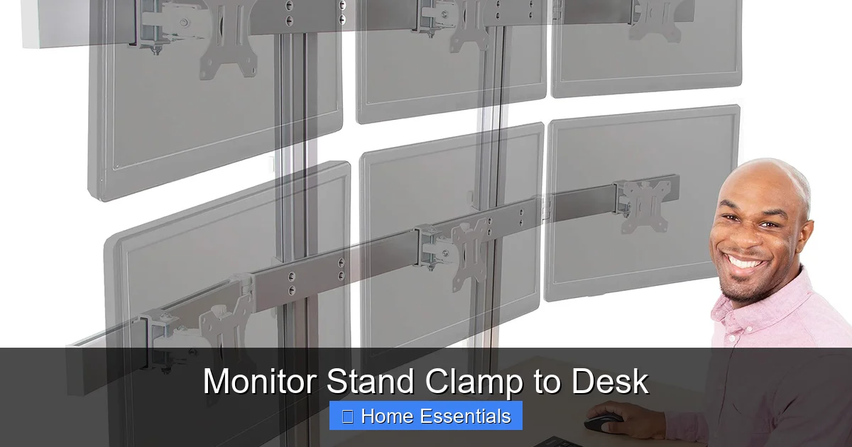 Monitor Stand Clamp to Desk