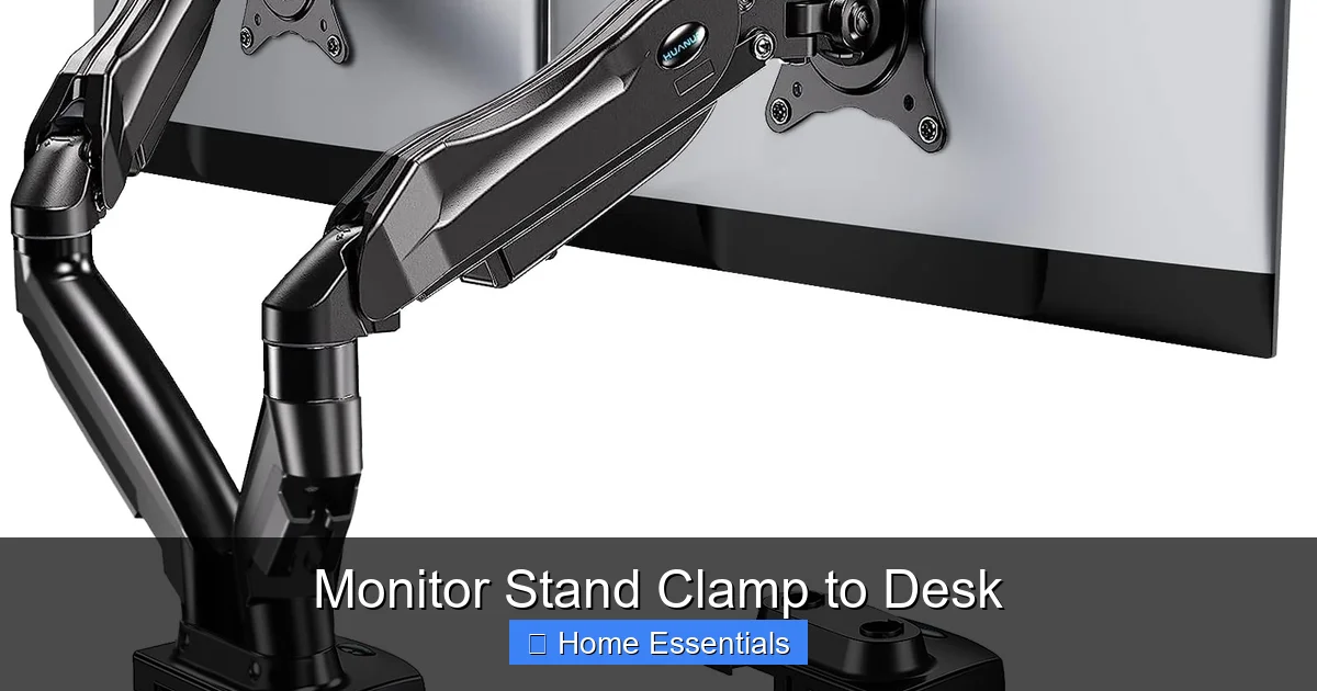 Monitor Stand Clamp to Desk