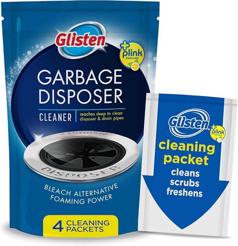 Glisten Garbage Disposer Cleaner and Freshener, Sink Disposal Odor Eli