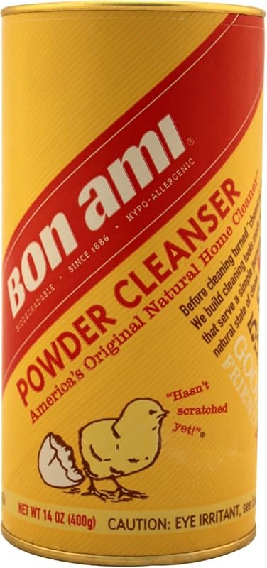 Bon Ami Powder Cleanser in 14 oz canisters, 3 pack, for effective and 