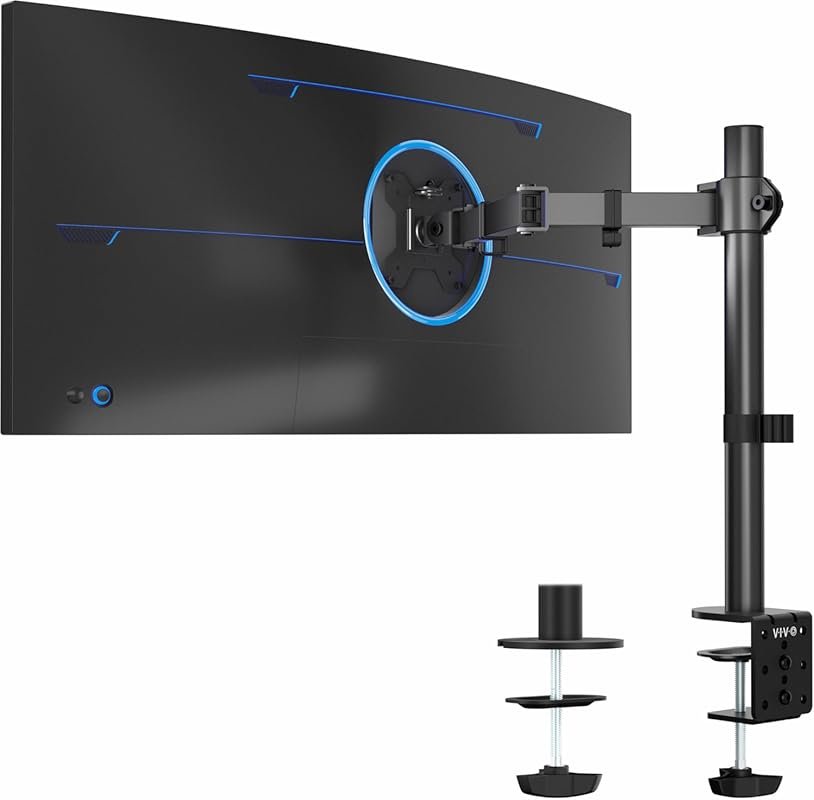 VIVO Single Monitor Arm for 13-38 Inch Ultrawide Monitors, Adjustable 