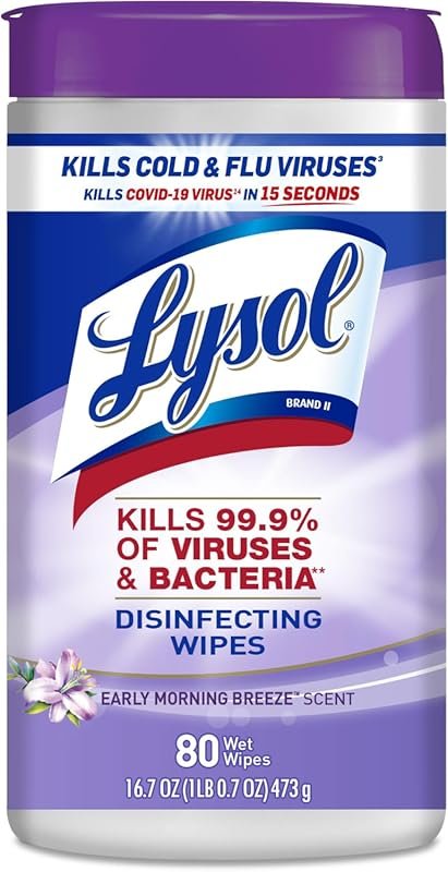 Lysol Disinfectant Wipes - Multi-Surface Antibacterial Cleaning, Dorm