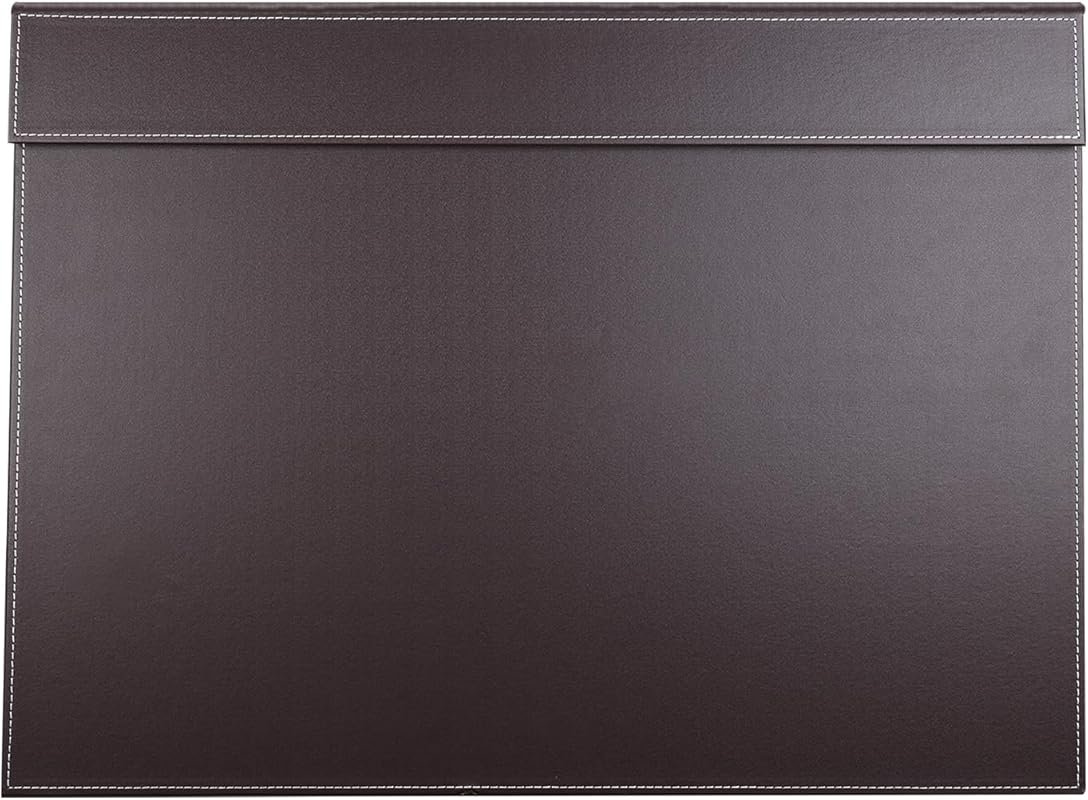 KINGFOM Ultra-Smooth PU Leather Desk Pad - Large 24x18 Office Mat with