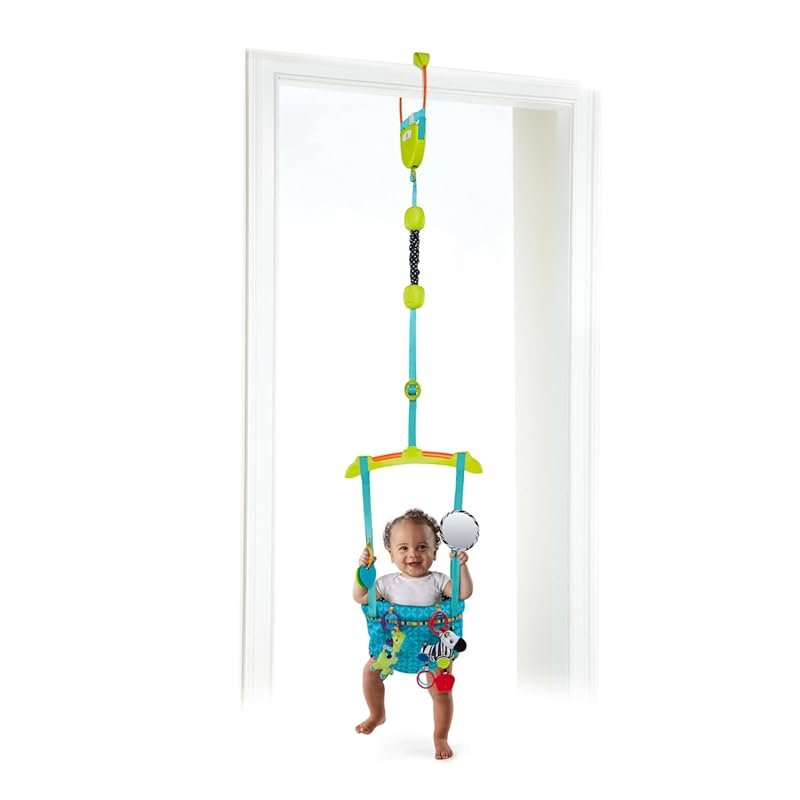 Bright Starts Bounce 'n Spring Deluxe Door Jumper for Babies with Adju