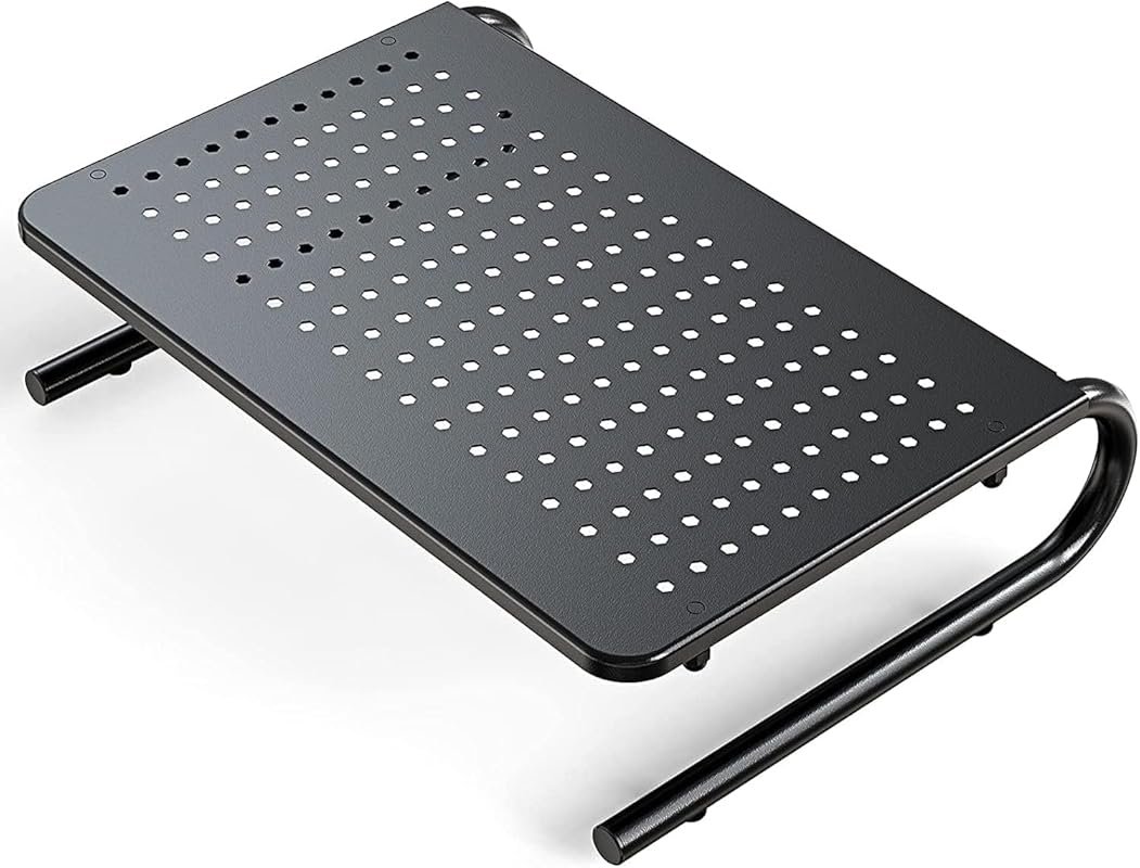 HUANUO Monitor Riser with Desk Organizer and Vented Laptop Shelf for P